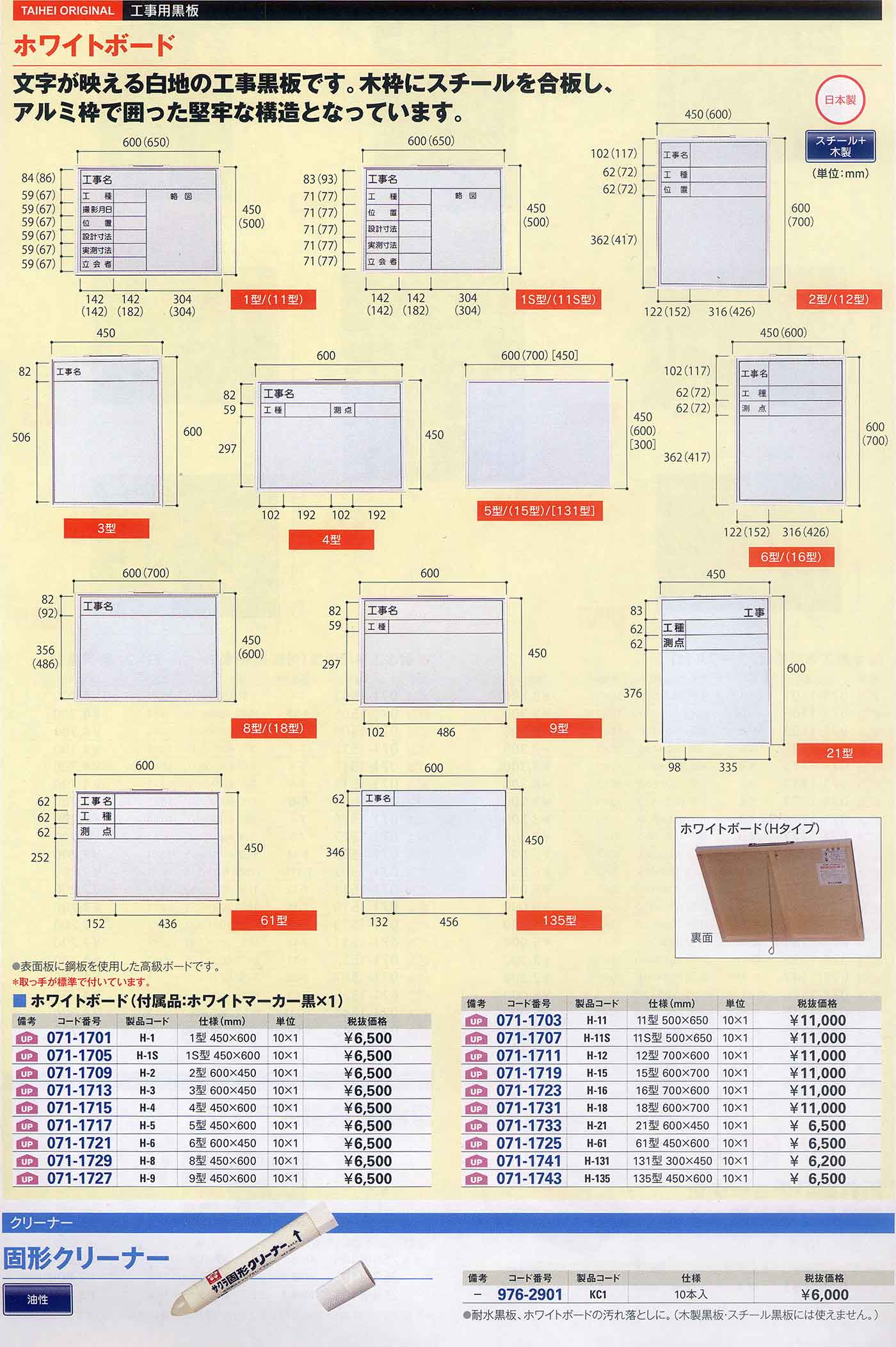 工業用黒板・ホワイトボード 日本製 通販 ソシオコーポレーション