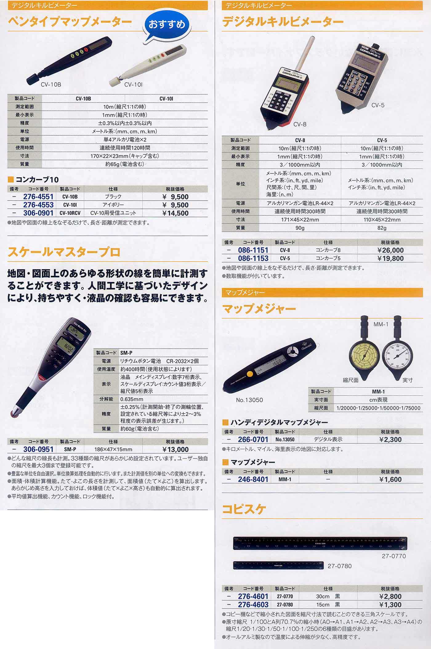 PENTYPE MAP-METER COMCURVE10マップメーターコンカーブ