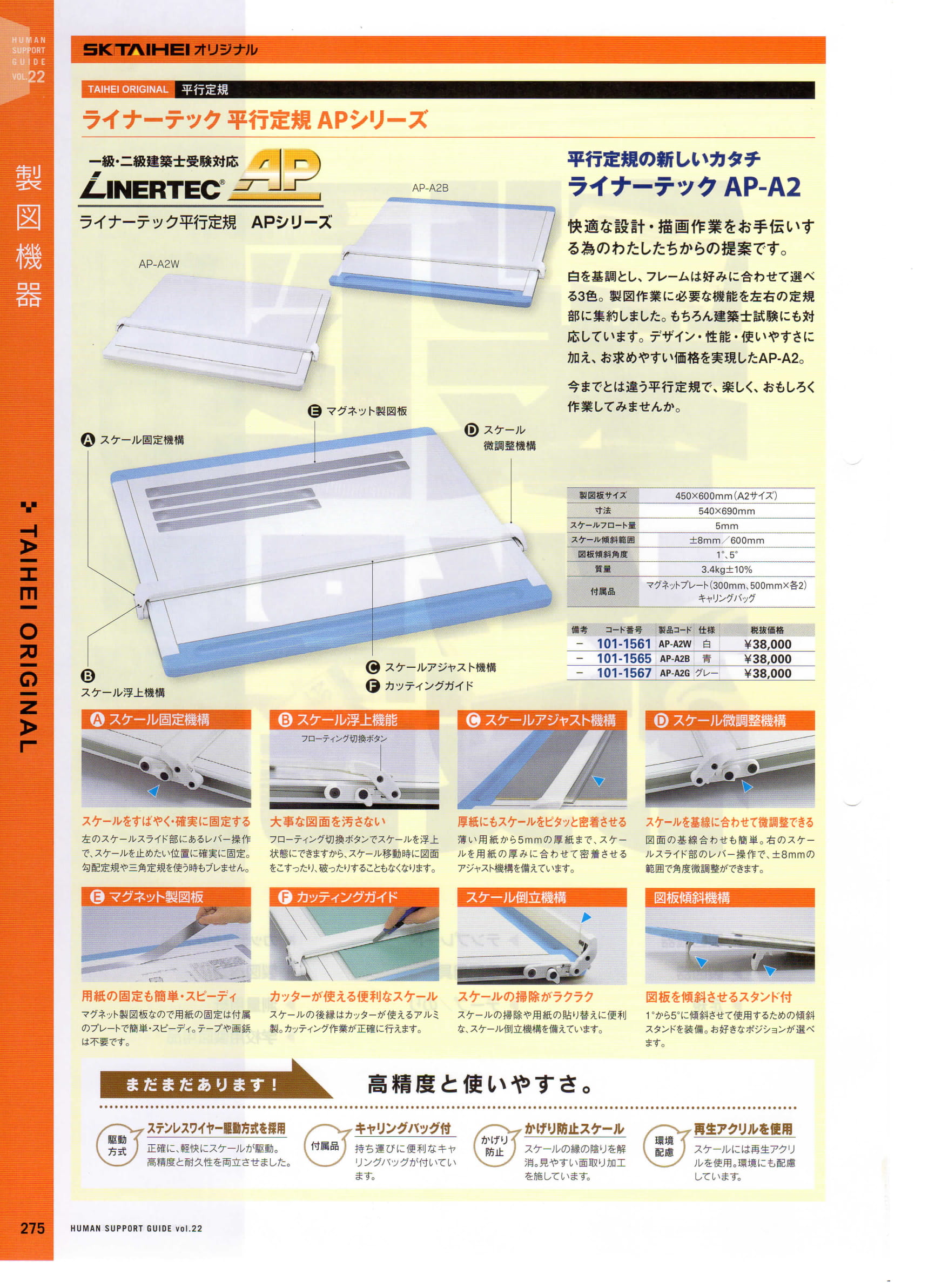 最大72％オフ！ 平行定規 KS-406N A2判 014-0103メーカー直送KO 代引き ラッピング キャンセル不可